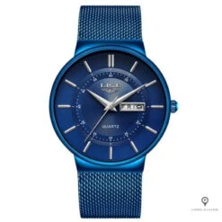 Montre Aviateur Bracelet Bleu