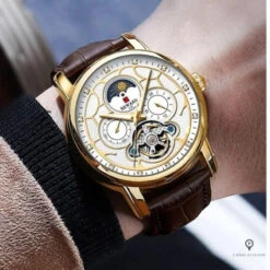 Montre Aviateur Militaire Bracelet Cuir