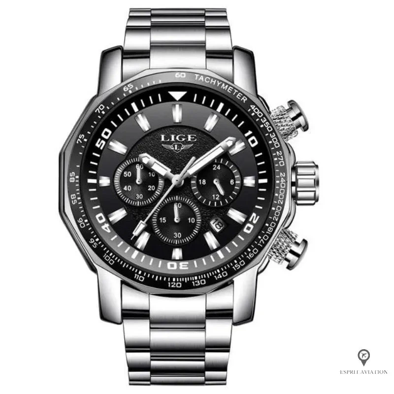 Montre Aviateur Militaire Quartz Suisse 6 Montre Aviateur Militaire Quartz Suisse – Image 4