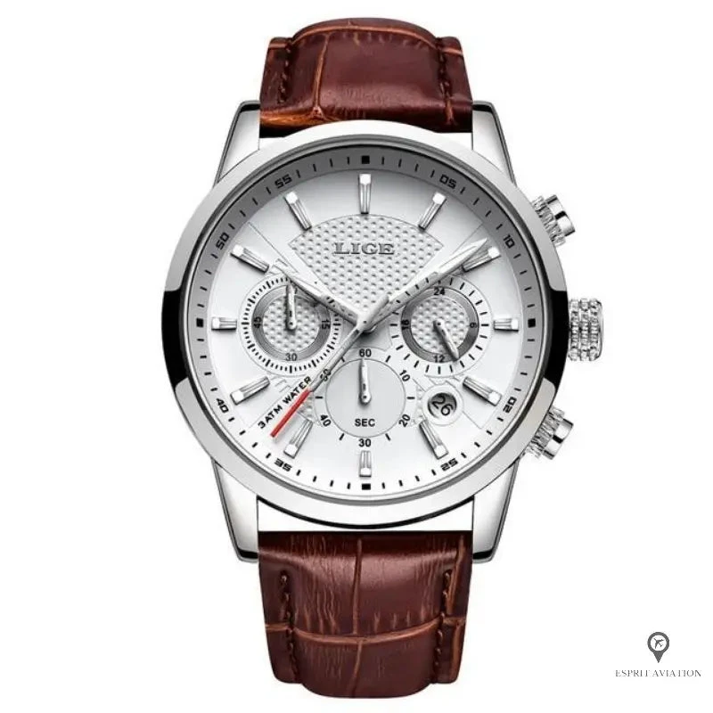 Montre Aviateur Quartz Blanche 3 Montre Aviateur Quartz Blanche