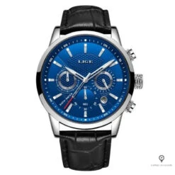 Montre Aviateur Quartz Bleue