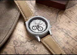 Montre Aviateur Quartz Bracelet Daim -Esprit Aviation Montre Aviateur Quartz Bracelet Daim Esprit Aviation 1689999635669