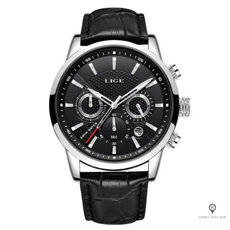 Montre Aviateur Quartz Grise 3 Montre Aviateur Quartz Grise