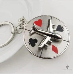 Porte Clés Avion Chance