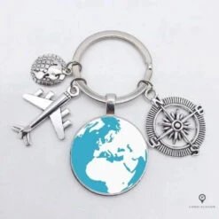 Porte Clés Avion Continent