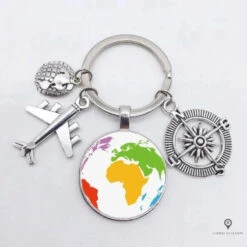 Porte Clés Avion Couleur