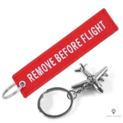 Porte Clés Avion Rouge