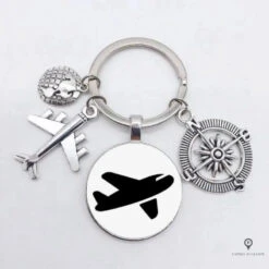 Porte Clés Avion Vecteur