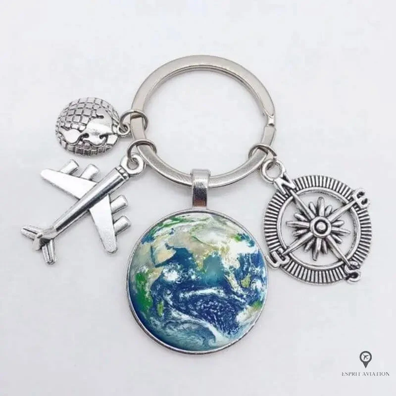 Porte Clés Avion De Ligne Argenté 3 Porte Clés Avion De Ligne Argenté
