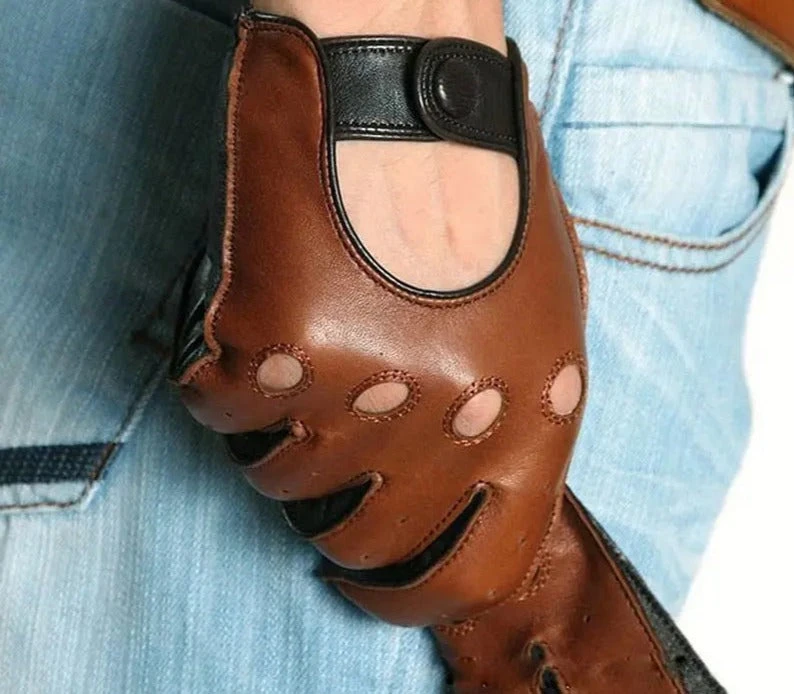 Gants Aviateur Cuir Véritable 6 Gants Aviateur Cuir Véritable – Image 4