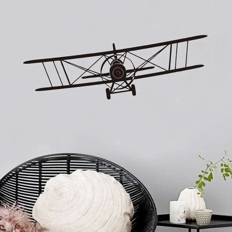 Sticker Murale Avion Biplan 7 Sticker Murale Avion Biplan – Image 5