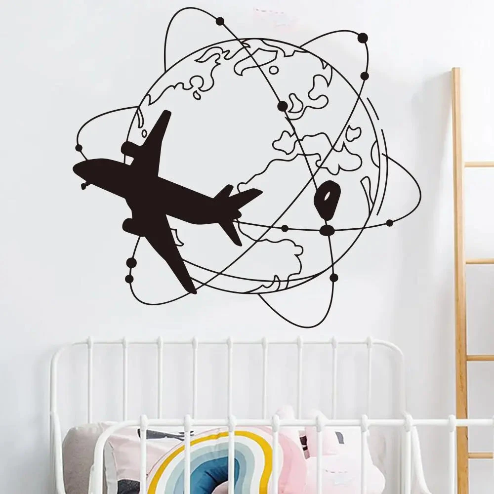 Sticker Murale Globe Trotter 4 Sticker Murale Globe Trotter – Image 2