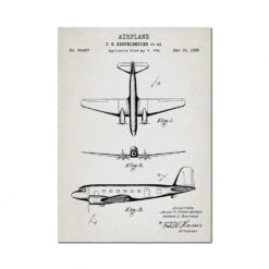 Tableau Avion Vintage