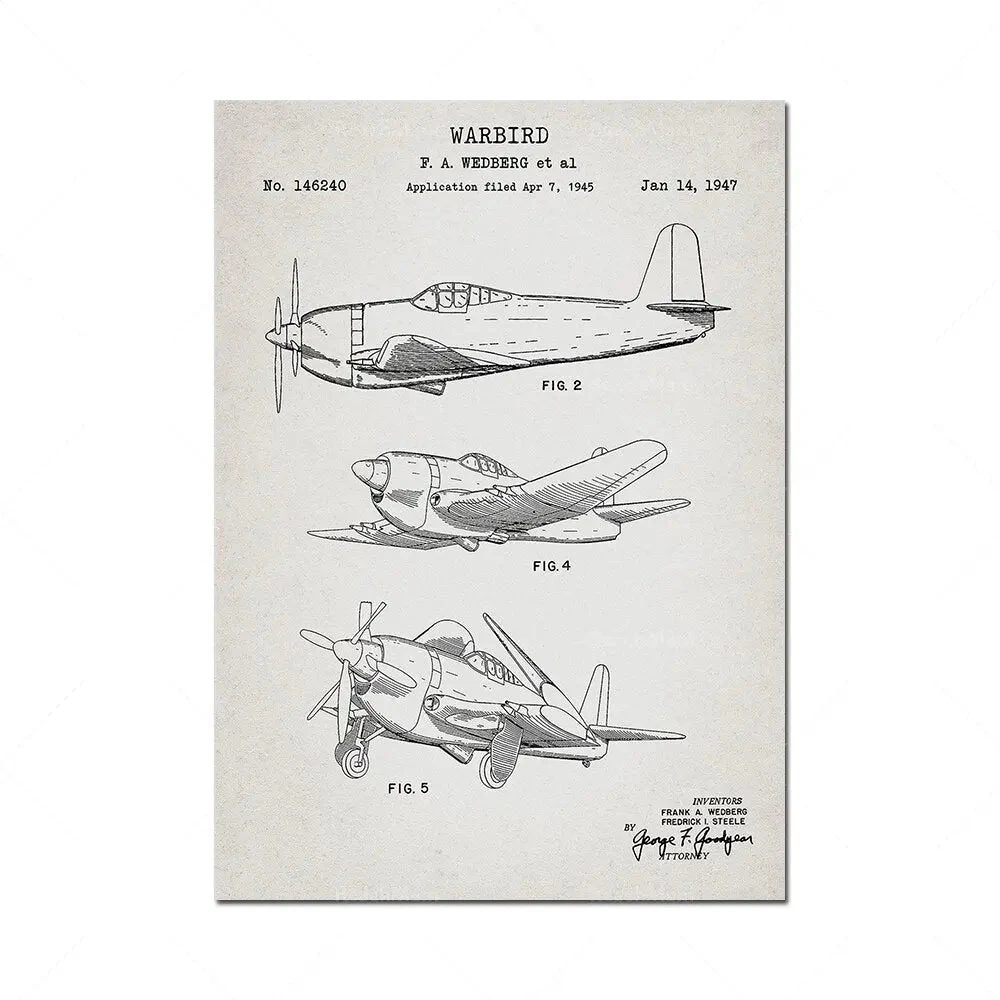 Tableau Avion Vintage 4 Tableau Avion Vintage – Image 2
