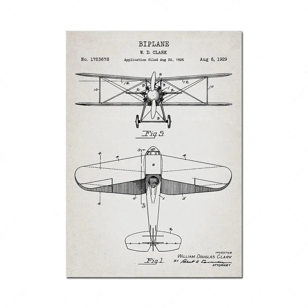 Tableau Avion Vintage 6 Tableau Avion Vintage – Image 4