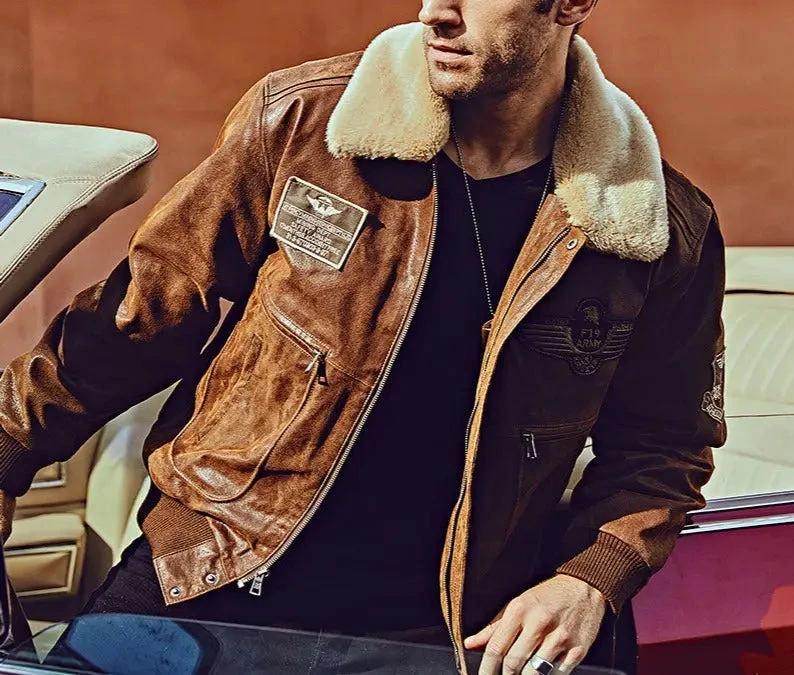 Veste Aviateur Col Relevé Original 5 Veste Aviateur Col Relevé Original – Image 3