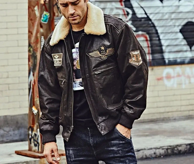 Veste Aviateur Col Relevé Original 8 Veste Aviateur Col Relevé Original – Image 6