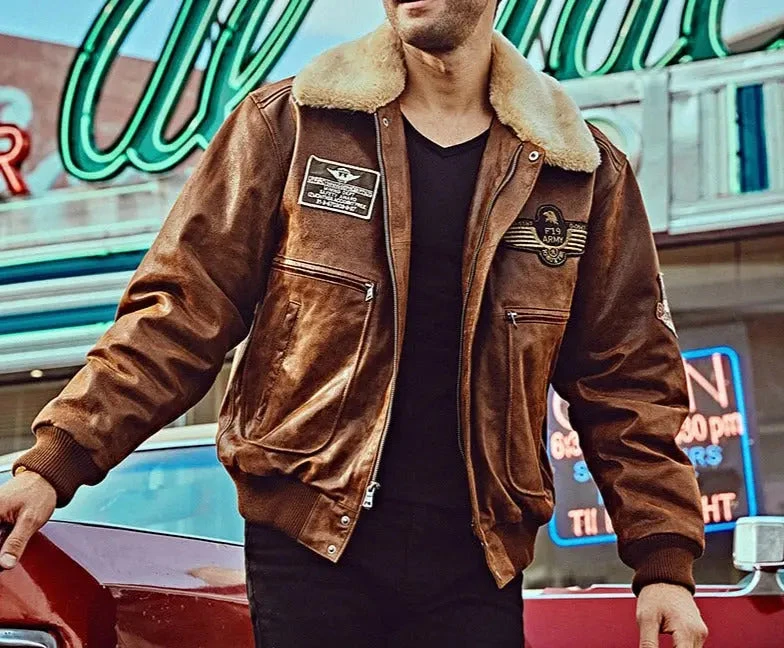 Veste Aviateur Col Relevé Original 9 Veste Aviateur Col Relevé Original – Image 7