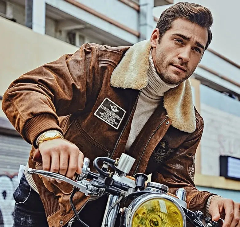 Veste Aviateur Col Relevé Original 10 Veste Aviateur Col Relevé Original – Image 8