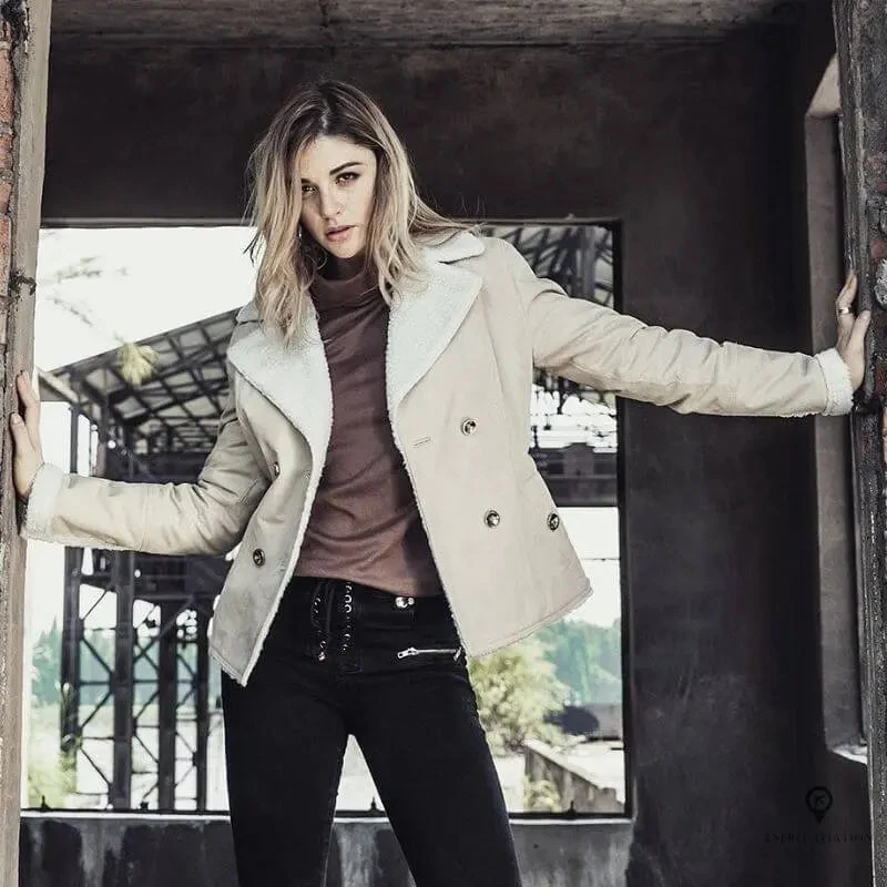 Veste Aviateur Femme Blanche 4 Veste Aviateur Femme Blanche – Image 2