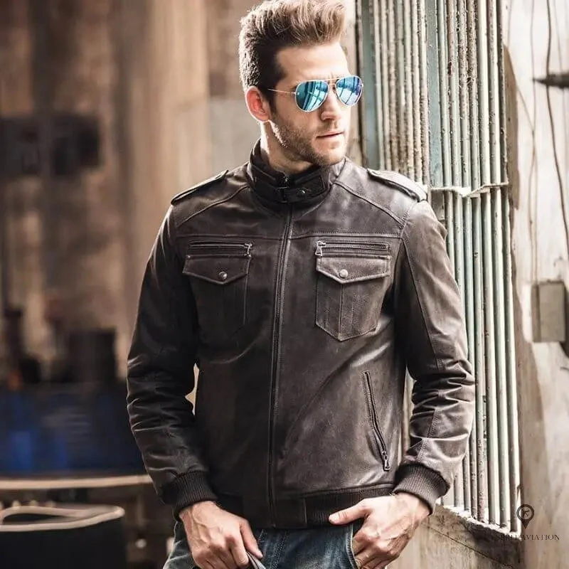 Veste Aviateur Homme<br /> Cargo Militaire 4 Veste Aviateur Homme<br /> Cargo Militaire – Image 2