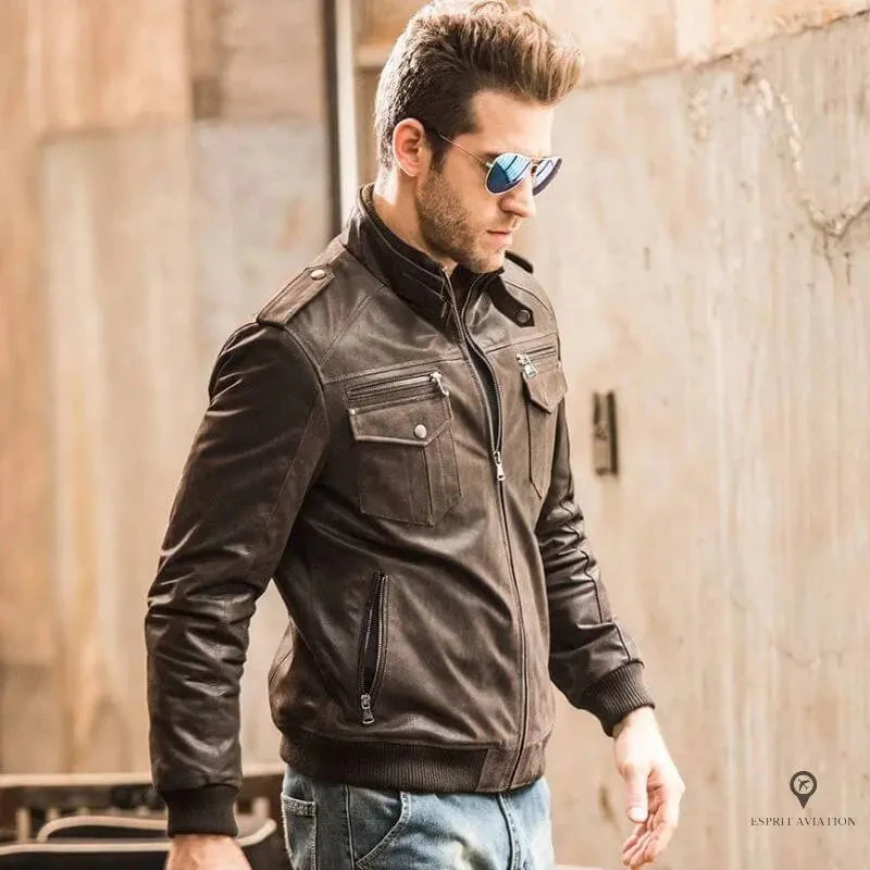 Veste Aviateur Homme<br /> Cargo Militaire 5 Veste Aviateur Homme<br /> Cargo Militaire – Image 3