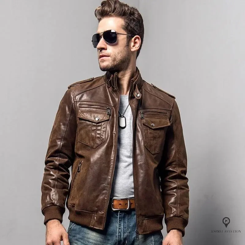 Veste Aviateur Homme<br /> Militaire 4 Veste Aviateur Homme<br /> Militaire – Image 2