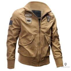 Veste Aviateur Homme<br /> Style Militaire (Beige)