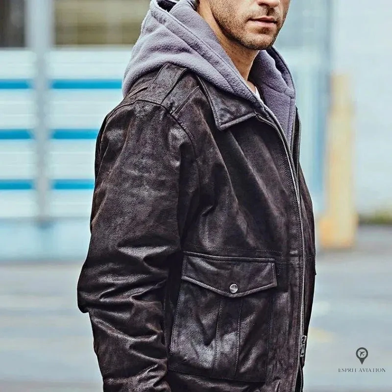 Veste Pilote Cuir 4 Veste Pilote Cuir – Image 2