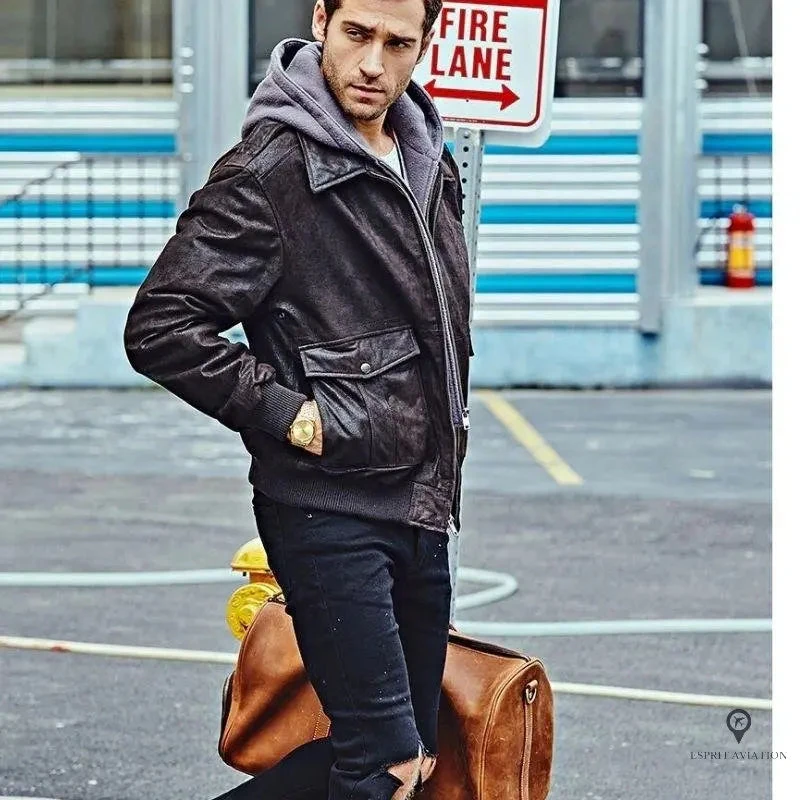 Veste Pilote Cuir 5 Veste Pilote Cuir – Image 3