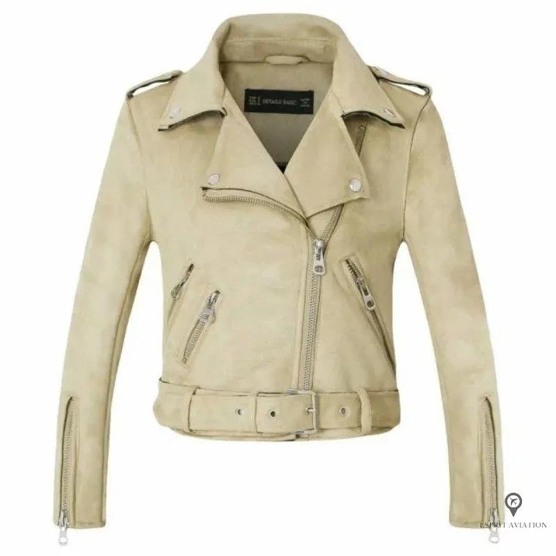 Veste Aviateur Femme Couleur Beige 3 Veste Aviateur Femme Couleur Beige