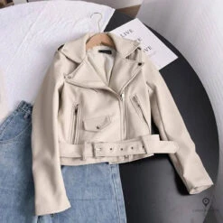 Veste Aviateur Femme Cuir Blanc