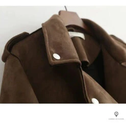 Veste Aviateur Femme Daim Marron -Esprit Aviation Veste aviateur femme daim marron Esprit Aviation 1690001748943