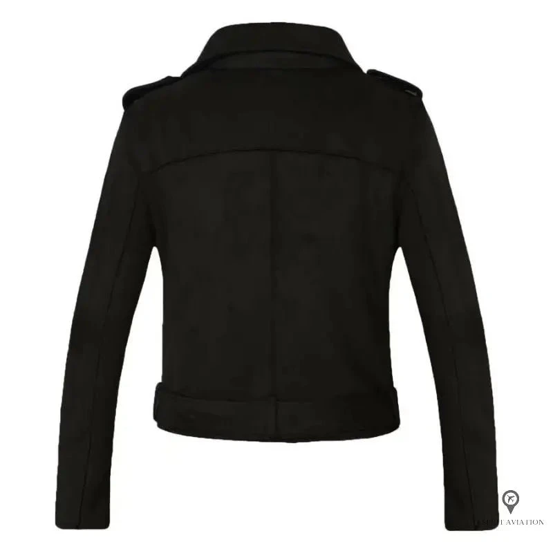 Veste D'aviateur Perfecto Femme Couleur Noire 4 Veste D'aviateur Perfecto Femme Couleur Noire – Image 2
