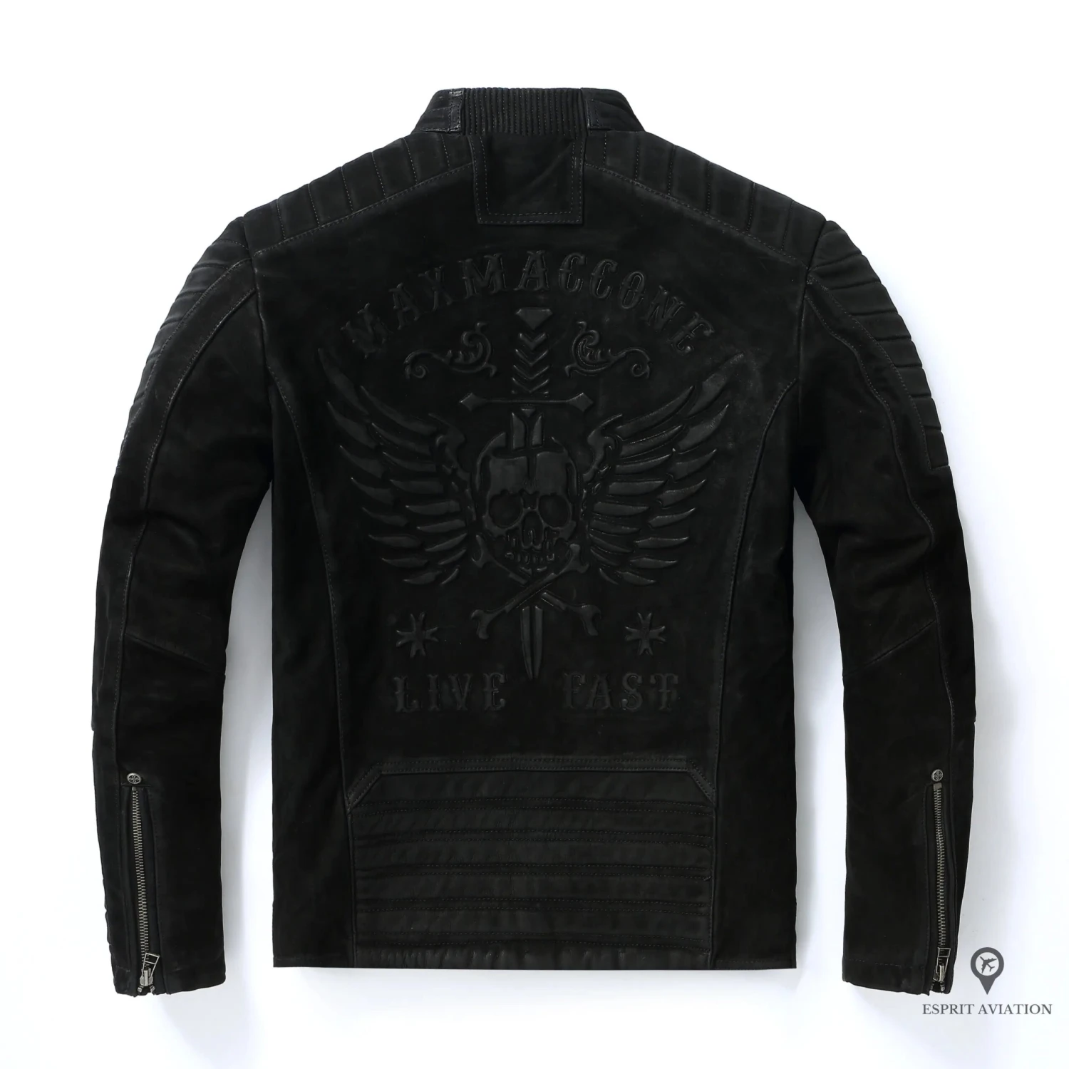 Veste En Cuir Véritable Vintage Noir 3 Veste En Cuir Véritable Vintage Noir