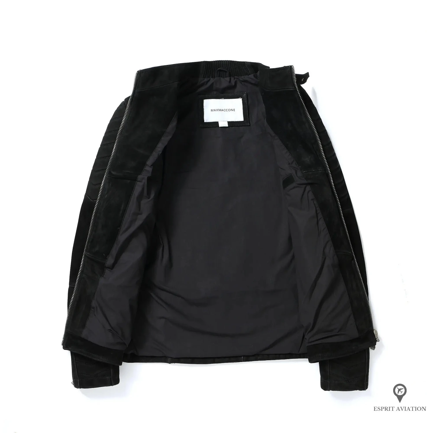 Veste En Cuir Véritable Vintage Noir 6 Veste En Cuir Véritable Vintage Noir – Image 4