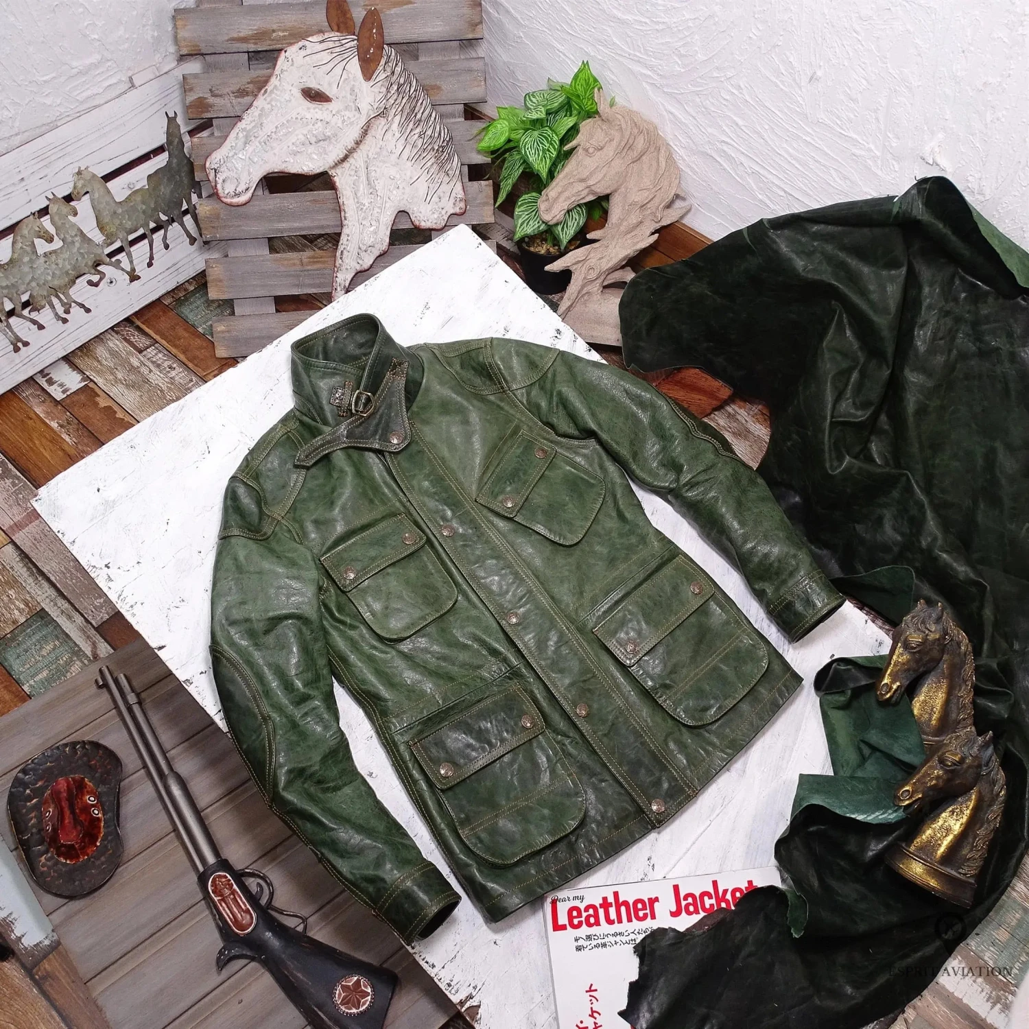 Veste En Cuir M65 Pour Homme 7 Veste En Cuir M65 Pour Homme – Image 5