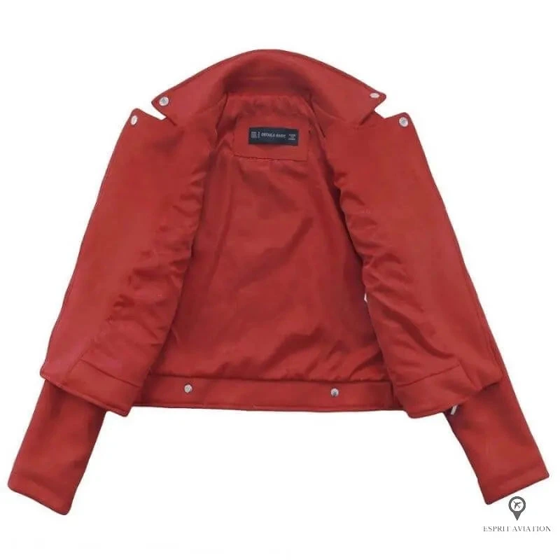 Blouson Aviateur Femme Bordeaux 5 Blouson Aviateur Femme Bordeaux – Image 3