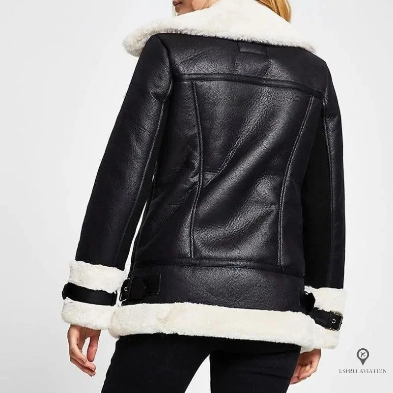 Blouson Aviateur Femme Doublé 4 Blouson Aviateur Femme Doublé – Image 2