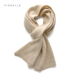 Écharpe De Luxe En Cachemire 11 Écharpe De Luxe En Cachemire -Esprit Aviation luxury cashmere scarves Beige women and men winter knitted scarf adults warm long wool ladies scarves solid color Esprit Aviation 1661286413